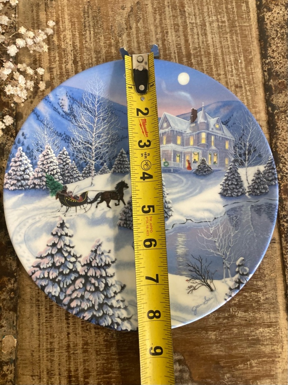 1991 “I’ll be Home for Christmas” WL George Decorative Plate - Picture 8 of 10